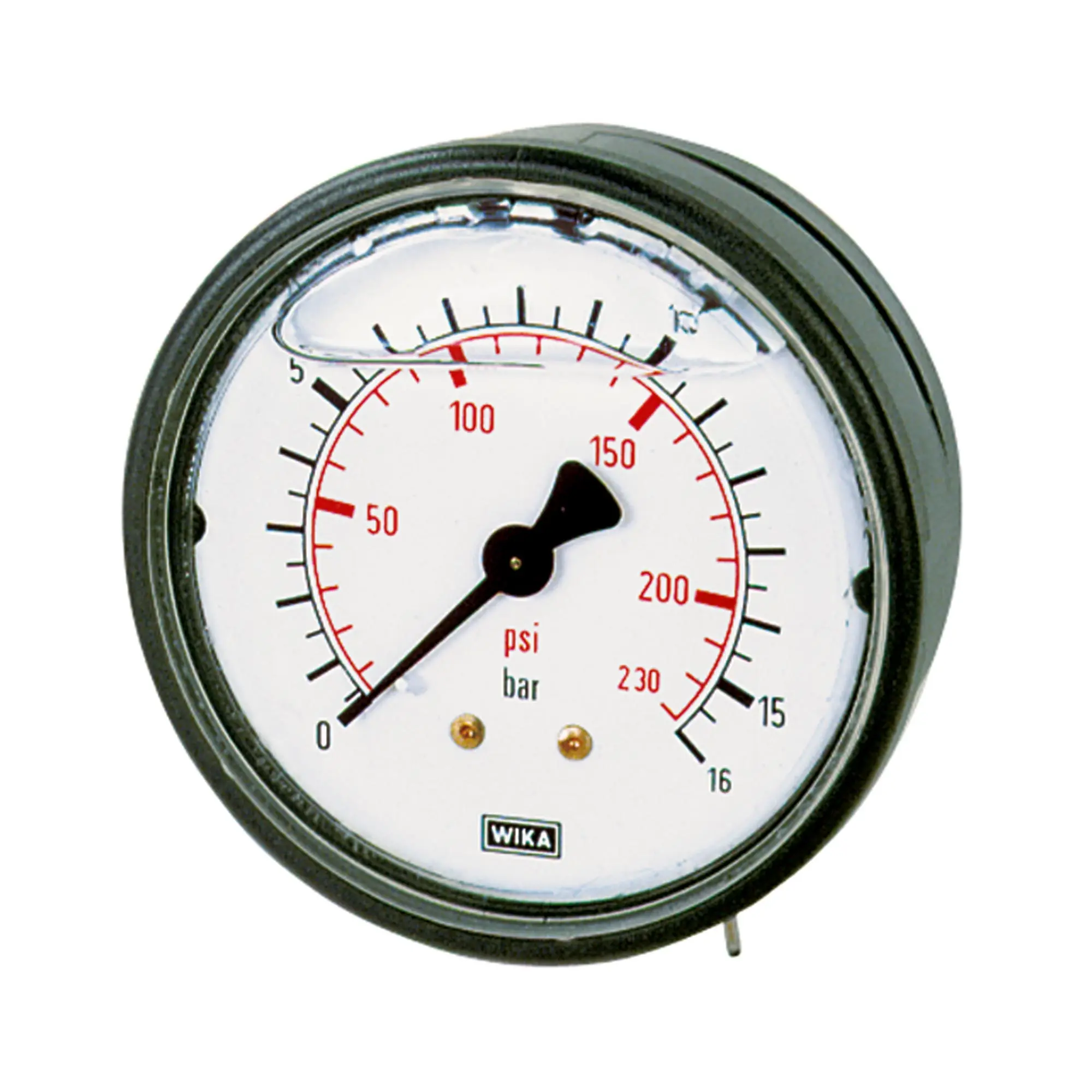 Glyzerinmano., Kunststoff, G 1/4 hinten zentr., 0-40,0 bar, Ø 63 102102