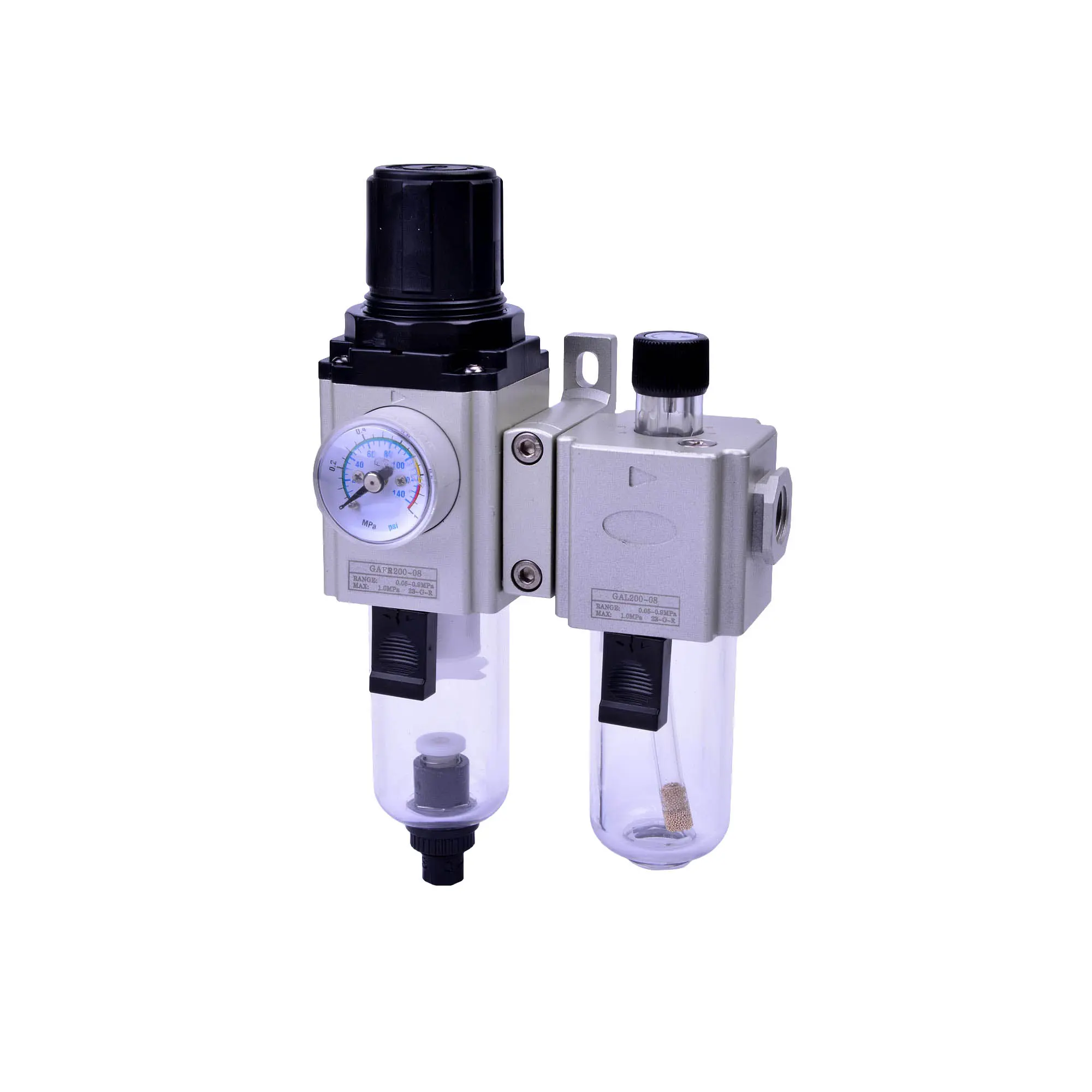 Produktfoto 1 von Wartungseinheit 2-tlg. »GA-mini«, PC, BG 200, G1/4, 1,5-9 bar, HA GACL 06