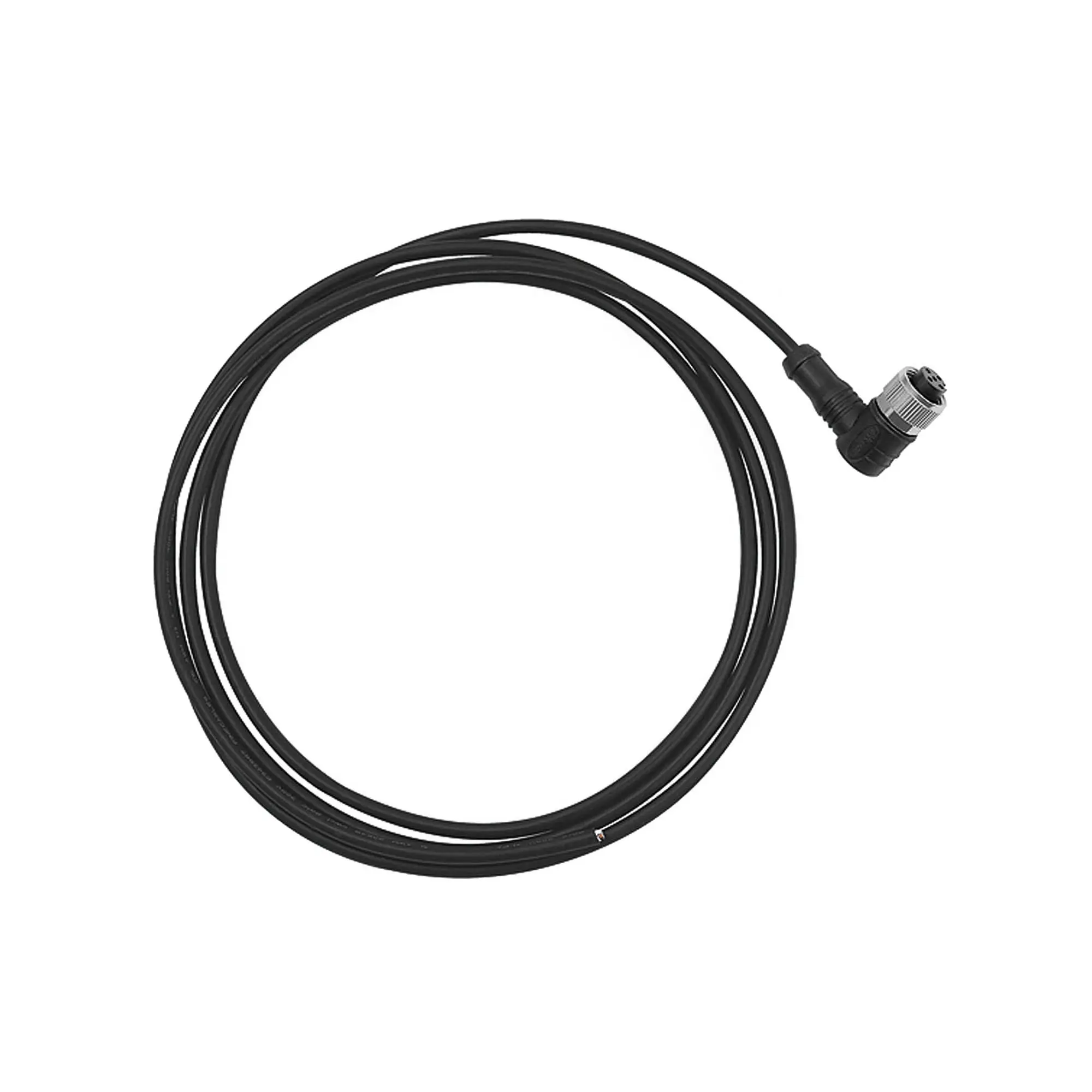 Produktfoto 1 von Anschlussstecker Winkelform, 5-polig, mit PUR-Kabel 2 m 148339
