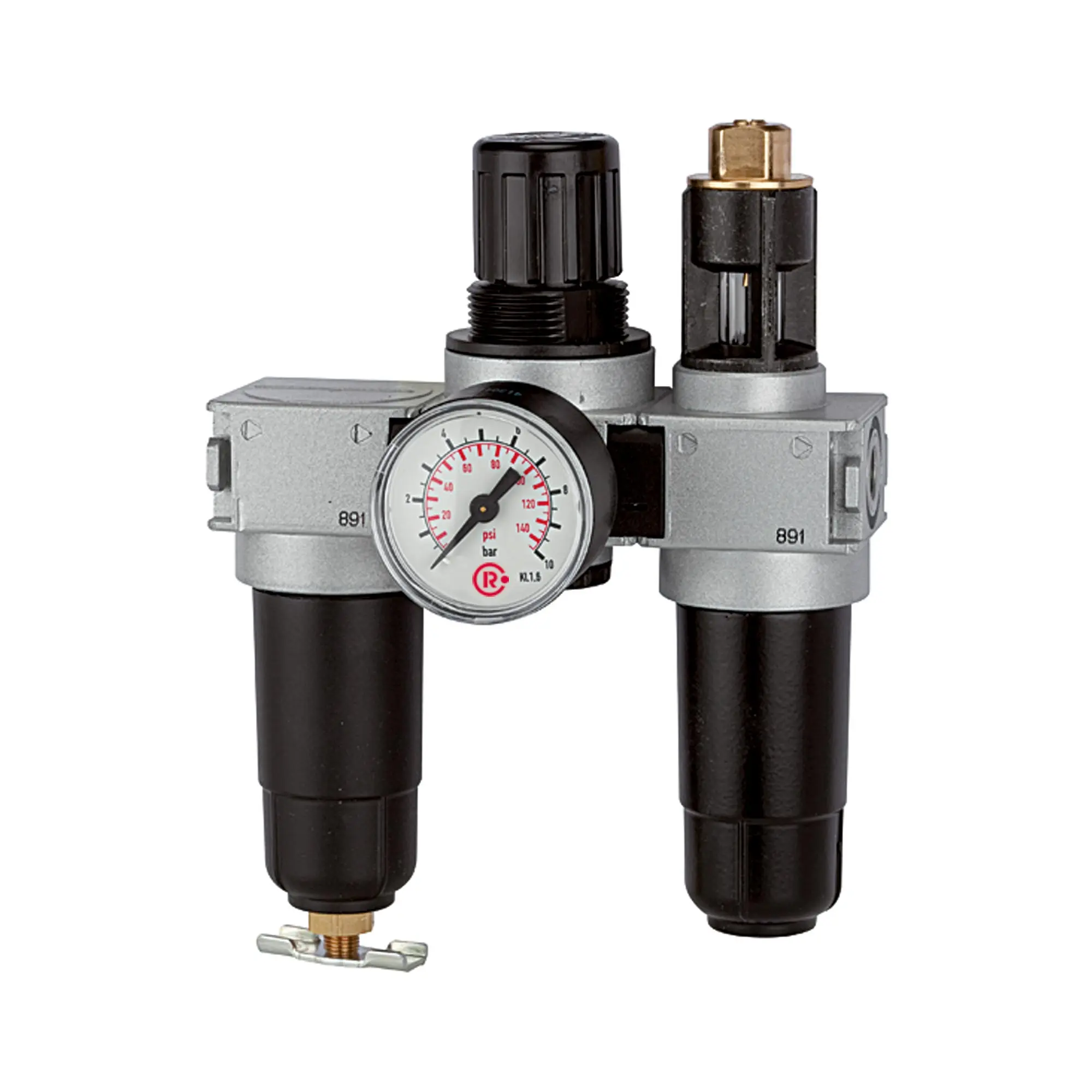 Produktfoto 1 von Wartungseinheit 3-tlg. »multifix-mini«, mit Metallbehälter, G 1/4 FRL 06 M
