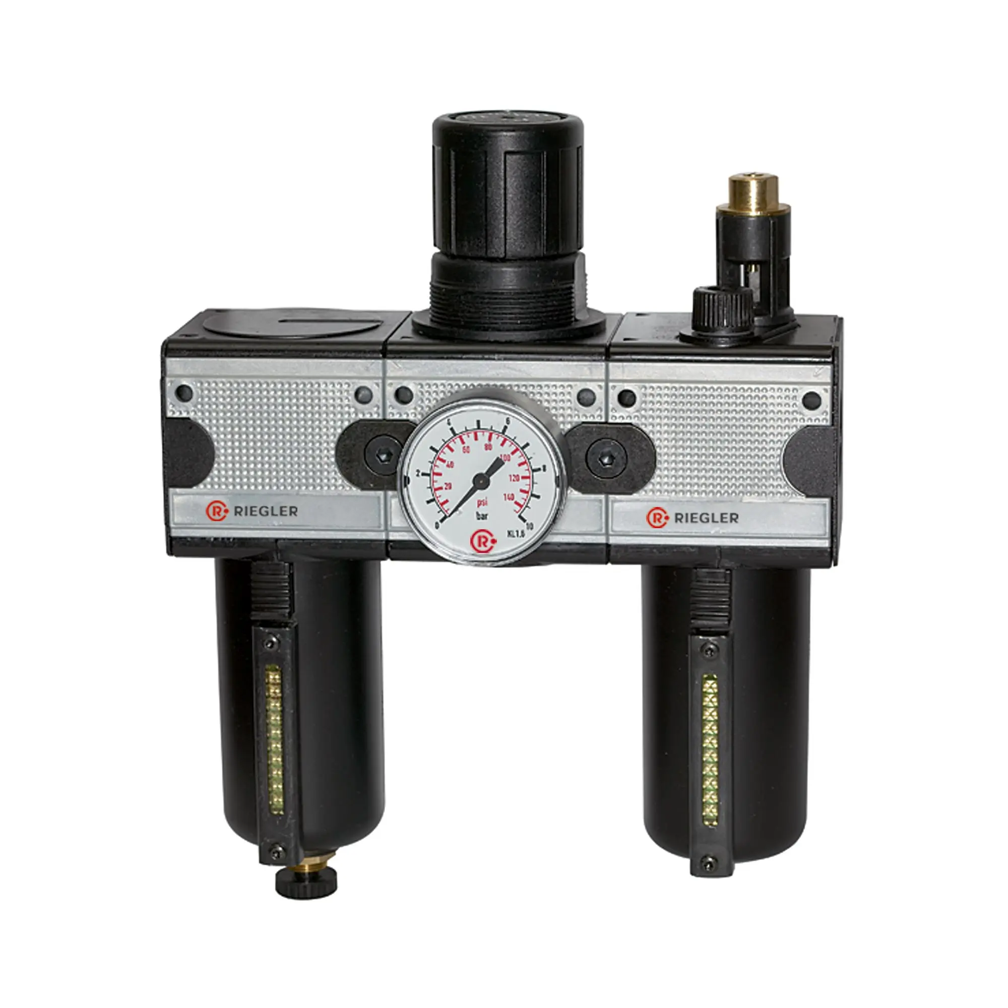 Produktfoto 1 von Wartungseinheit 3-tlg. »multifix« mit Metallbehälter, BG 3, G 1/2 FRL 33 M-SR