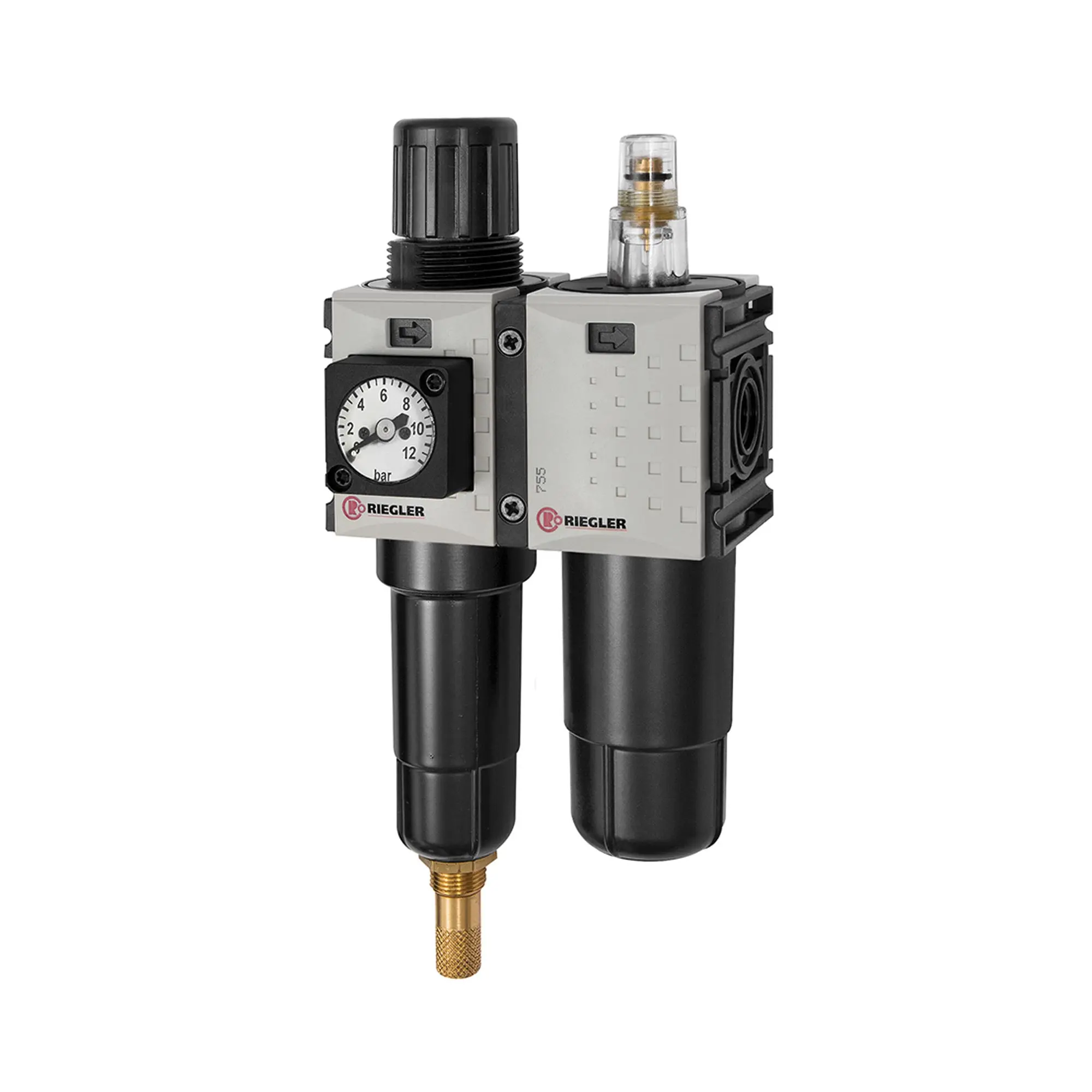 Produktfoto 1 von WE 2-tlg. »FUTURA-mini«, Metallb., Kompaktmano., G1/4, 0,5-10, VA FUM 611 M-10-KM