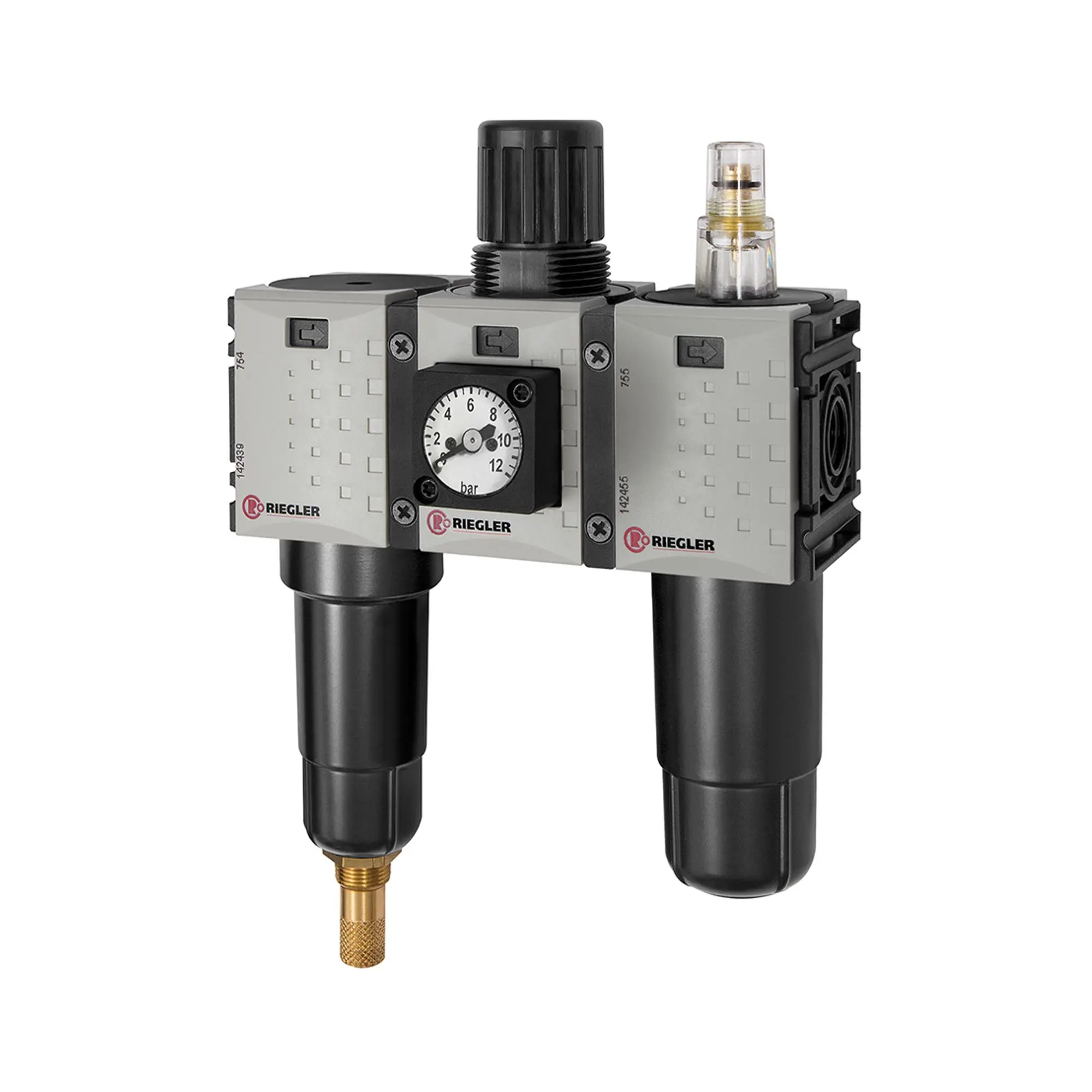 Produktfoto 1 von WE 3-tlg. »FUTURA-mini«, Metallb., Kompaktmano., G 1/4, 0,5-8, VA FUM 633 M-8-KM
