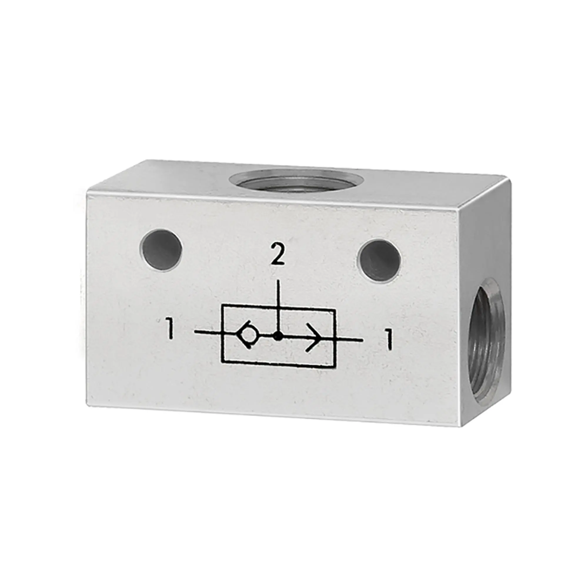 Produktfoto 1 von ODER-Ventil, 3 x G 1/4 Aluminium 106704