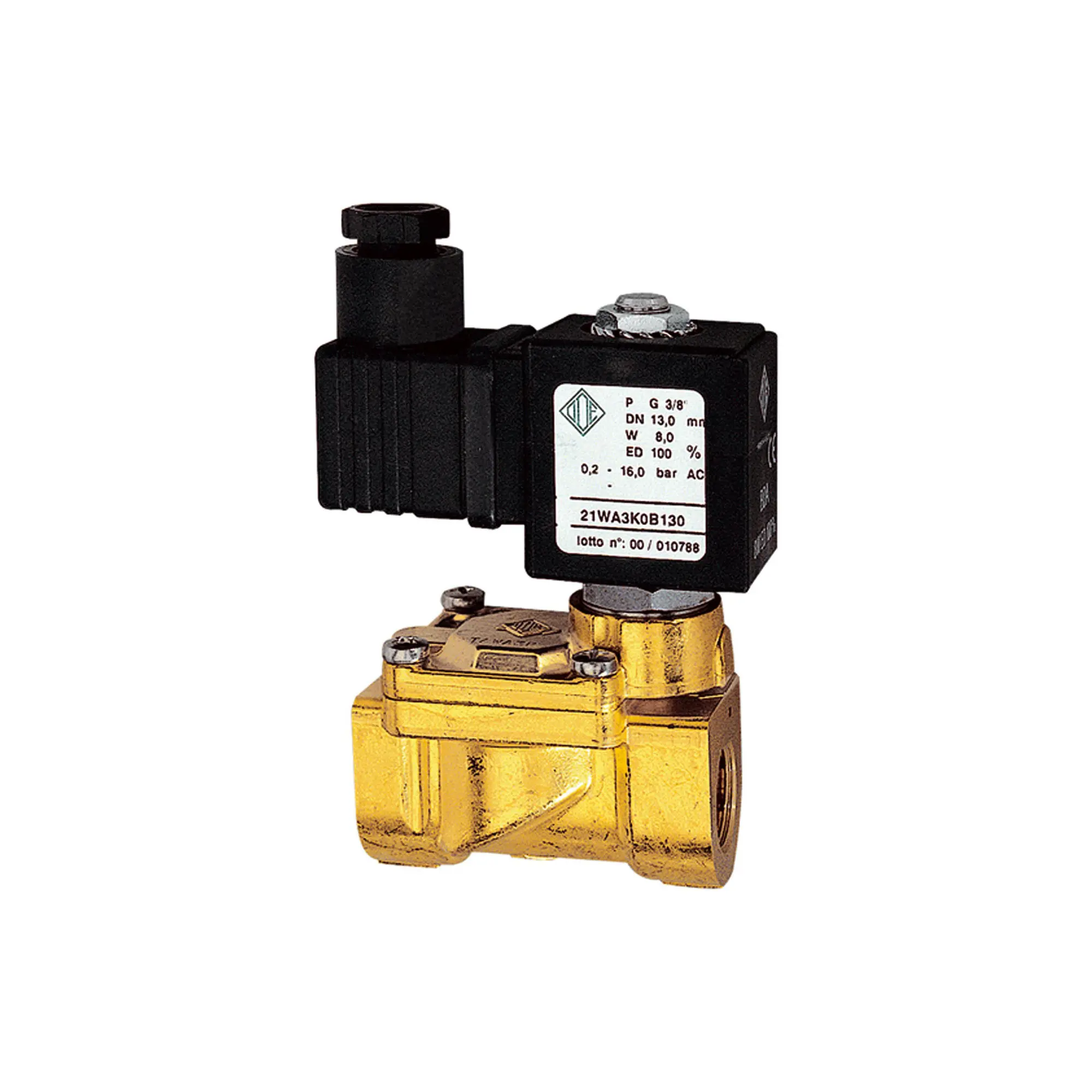 2/2-MV,MS,NO,vorge.,230-240V,50-60Hz,16VA,NBR,G3/8,PN0,2-16bar MV 1381