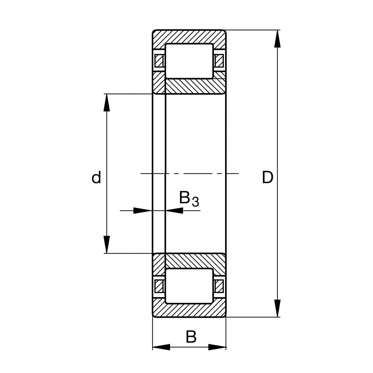 Produktfoto 1 von NUP409-XL-M1A-C4 | NUP 409 C4M