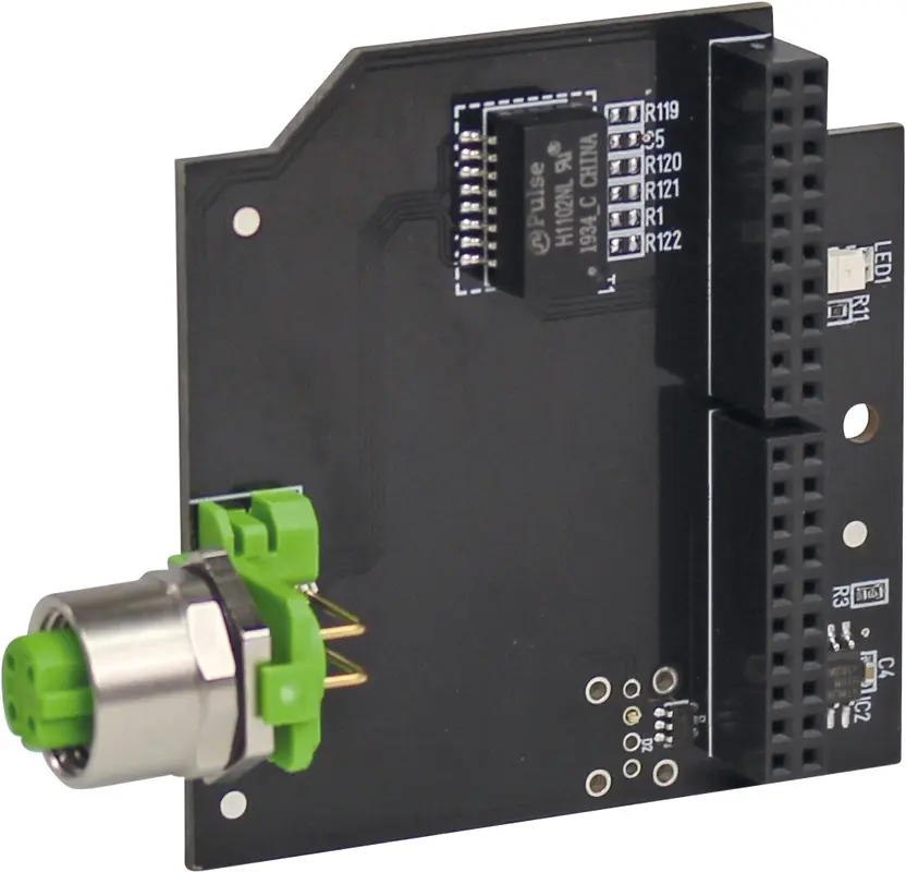 Produktfoto 1 von REGELTECHNIK Erweiterungsplatine "Ethernet", M12, 4-polig Power IO-C100_ETH