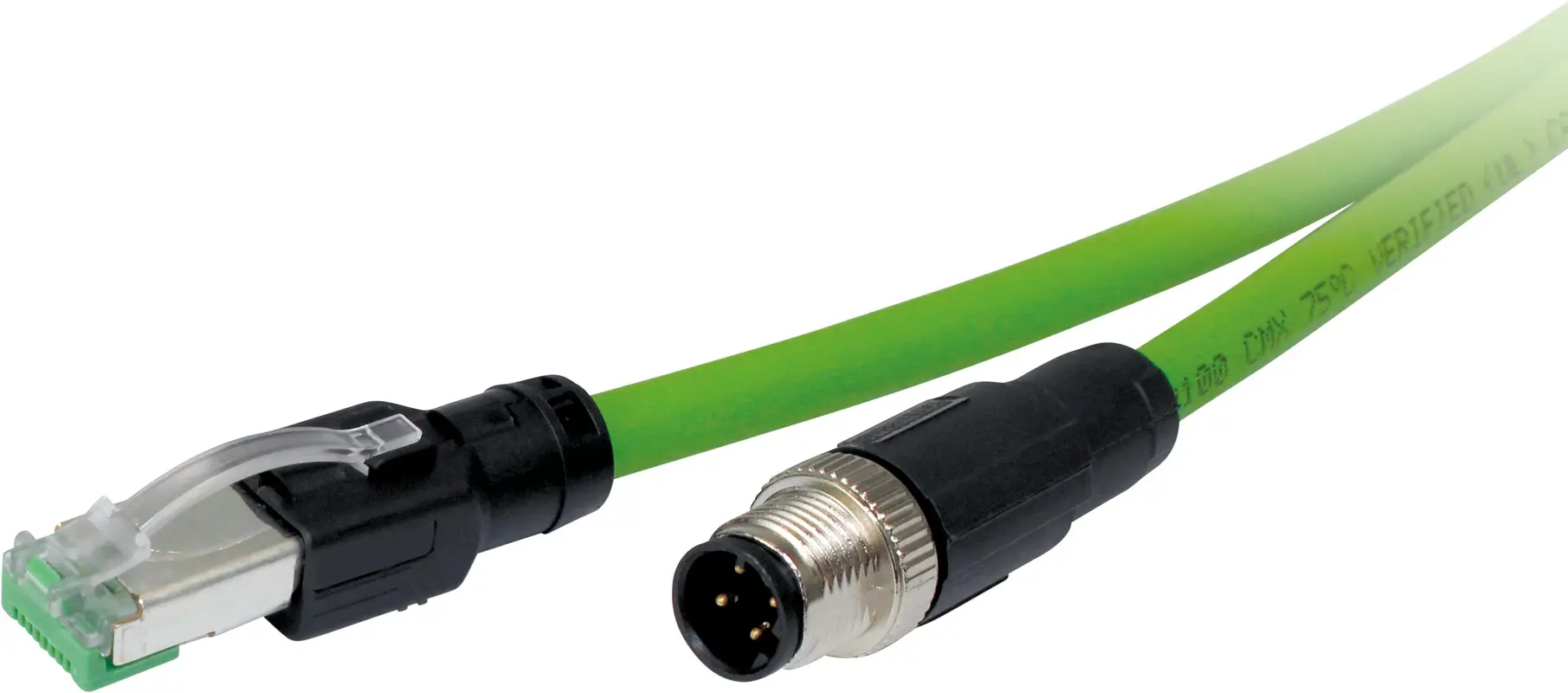 Produktfoto 1 von REGELTECHNIK Power IO-Adapterkabel M12-Ethernet 4-pol. M12 <–> RJ45