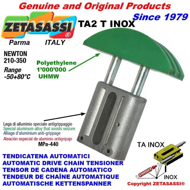 ZETASASSI TA2TASA50DINOX Auto Lin. Inox Chain Tensioner