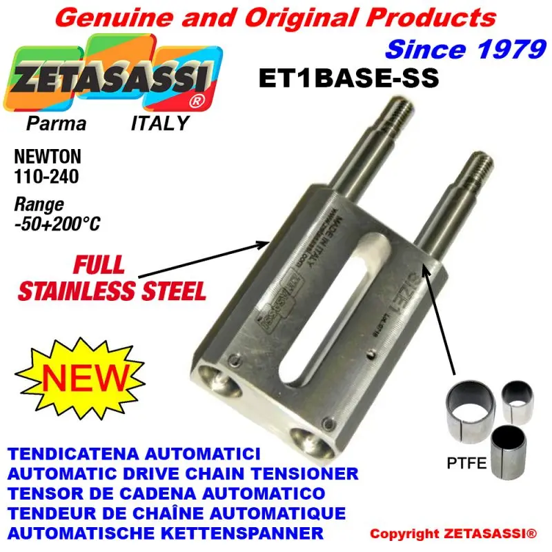 Produktfoto 1 von ZETASASSI ET1BASE-SS Stainless Steel Spring Tensioner