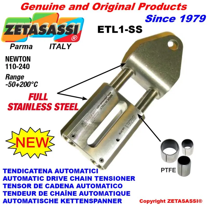 Produktfoto 1 von ZETASASSI ETL1-SS Stainless Steel Lin. Drive Tensioner