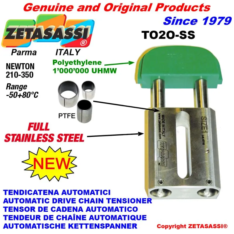 ZETASASSI TO2O58D-SS Stainless Auto Lin. Chain Tensioner