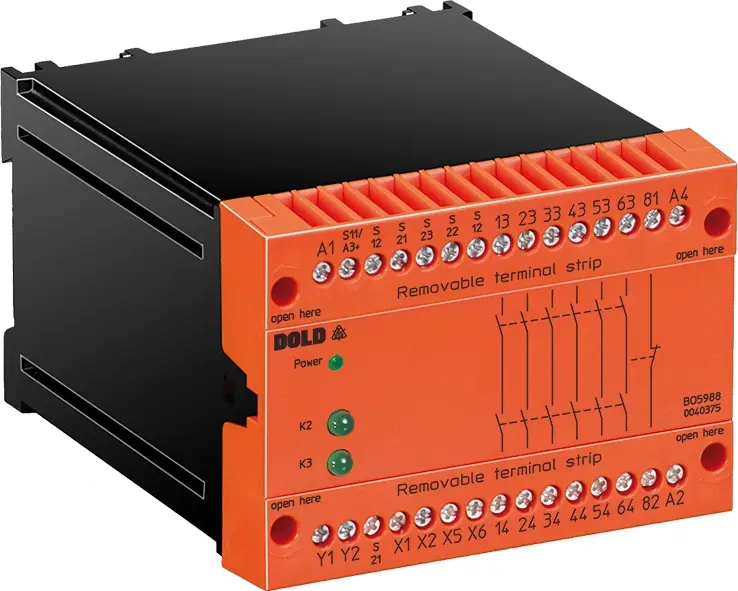 Produktfoto 1 von Dold BO5988.47/124/61 DC24V+AC110V ,3-3S, Not-Aus-Modul, P\n: 0053432