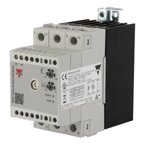 Produktfoto 1 von Carlo Gavazzi RGTS24120GV00, 1-PHASE S.STARTER 12A UE:100-240VAC I/P:100-240VAC
