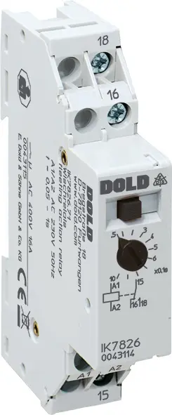 Produktfoto 1 von Dold IK7825.81 AC50HZ 24V 0,05-1S, Zeitrelais, ansprechverzögert, P\n: 0054338