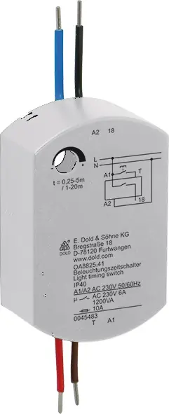 Produktfoto 1 von Dold OA8825.41 AC50/60HZ 230V 5/20M, Beleuchtungszeitschalter, P\n: 0045483