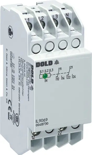 Produktfoto 1 von Dold IL9069.12/500 3/NAC400/230V 0,1-20S, N-Leiterwächter, P\n: 0056481