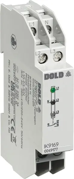 Produktfoto 1 von Dold IK9169.11 3/N AC380-415/220-240V, Phasenwächter, P\n: 0049177