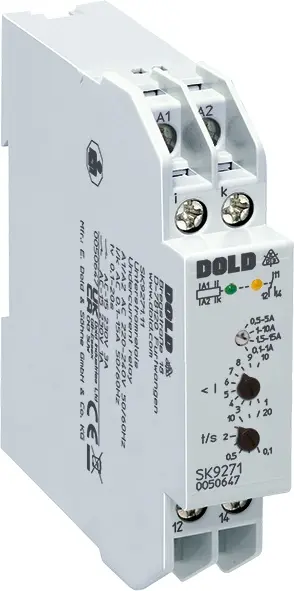 Produktfoto 1 von Dold SK9271.11 AC220-240V 0,1-15A ,1-20S, Unterstromrelais, P\n: 0050647