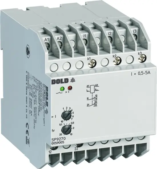 Produktfoto 1 von Dold SP9270.12 AC/DC24V 0,5-5A 0,1-20S, Überstromrelais, P\n: 0054253