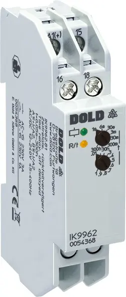 Produktfoto 1 von Dold IK9962.81 AC/DC12-240V 0,05S-300H, Zeitrelais Rückf.verz., P\n:0054368