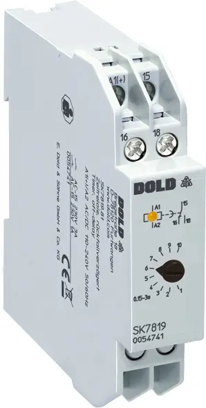 Produktfoto 1 von Dold SK7819.81 AC/DC110-240V 5-100S, Zeitrelais, rückfallverzögert, P\n: 0060084