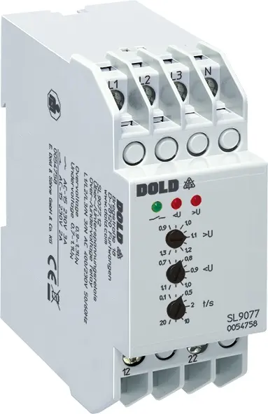 Produktfoto 1 von Dold SL9077.12/001 3AC100V 0,1-20S, Über- und Unterspannungsrelais, P\n: 0067299