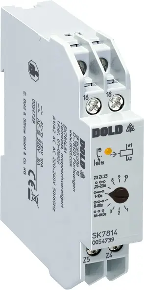 Produktfoto 1 von Dold SK7814.81 AC/DC24V 0,25-640S, Zeitrelais, ansprechverzögert, P\n: 0062927