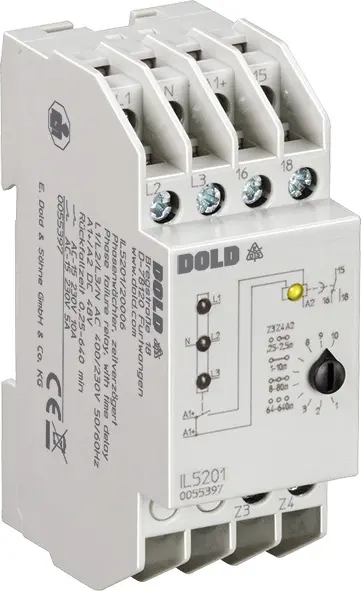 Produktfoto 1 von Dold IL5201/20006 AC400/230V 640M, Phasenwächter, zeitverzögert, P\n: 0055397