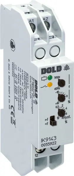 Produktfoto 1 von Dold IK9143.11 AC50/60HZ +/-10% 400V, Frequenzrelais, P\n: 0055970