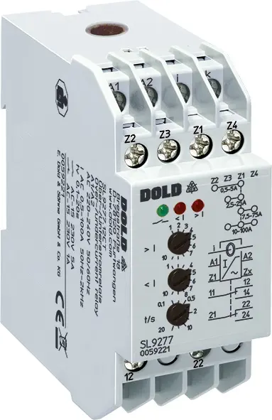 Produktfoto 1 von Dold SL9277.12CT AC/DC24V 0,5-100A, Über- und Unterstromrelais, P\n: 0059470