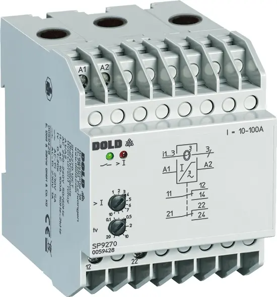 Produktfoto 1 von Dold SP9270.12CT/010 AC220-240V 0,5-5A, Überstromrelais, P\n: 0065904