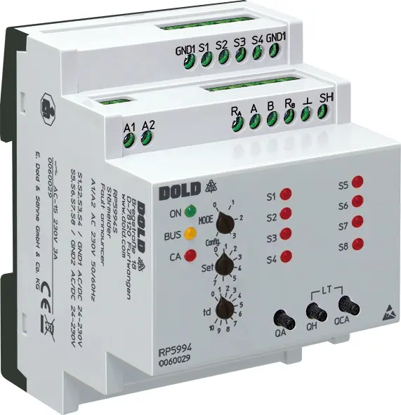 Produktfoto 1 von Dold RP5994PC AC230V BASISMODUL, Neu-/Erstwert-/Sammelstörmelder, P\n: 0067351