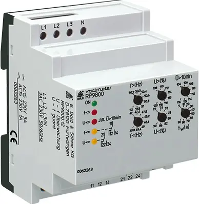 Produktfoto 1 von Dold RP9800.12 3/N AC315/182V tw=90S, Spannungs- und Frequenzwächter P\n:0063103