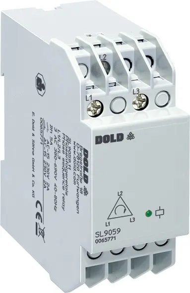 Produktfoto 1 von Dold SL9059.11 3AC380-690V 40-80Hz, Phasenfolgerelais, P\n: 0065771