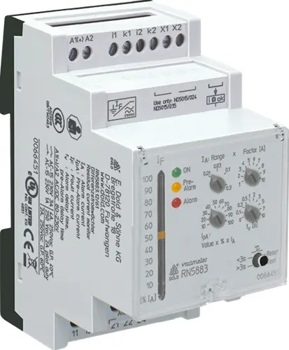Produktfoto 1 von Dold RN5883.12/61 AC/DC24-80V 10-3000mA, Differenzstromwächter, Typ B, 0066988