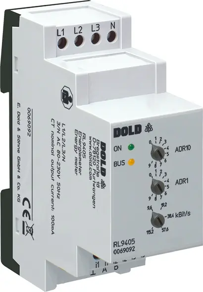 Produktfoto 1 von Dold RL9405 3/N AC80-230V 50Hz, Energiemeter, für Modbus, P\n: 0069092