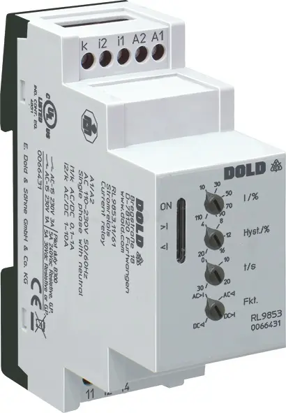 Produktfoto 1 von Dold RL9853.11/61 UH=AC110-230V 4-20%, Stromrelais, P\n: 0066431