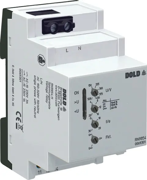 Produktfoto 1 von Dold RN9854.11 AC150-528V 4-20% 0-30S, Spannungsrelais, P\n: 0069301