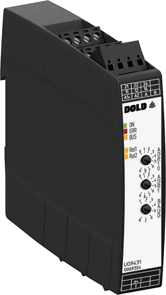 Produktfoto 1 von Dold UG9431.12PM DC20-1000V UH=DC24V, DC-Spannungsrelais, f. Modbus, P\n:0069324
