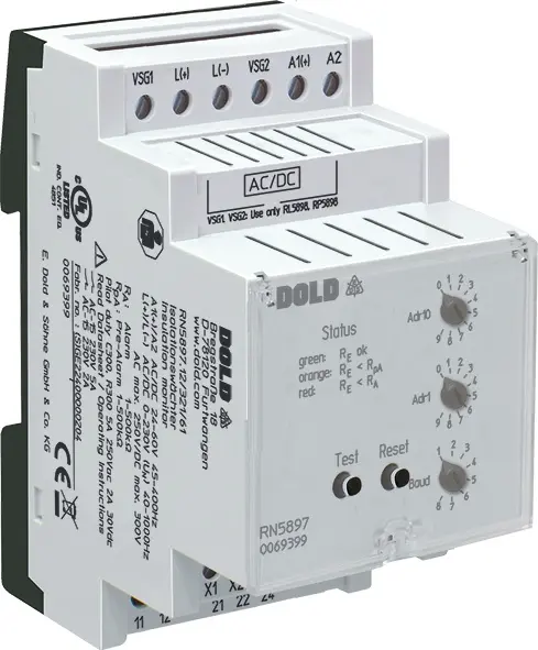 Produktfoto 1 von Dold RN5897.12/321/61 AC/DC100-230V, Isolationswächter, P\n: 0069400