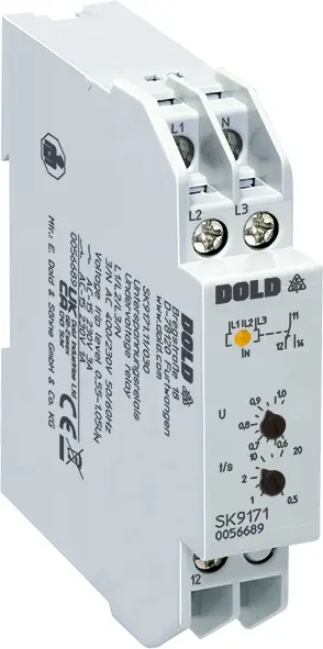 Produktfoto 1 von Dold SK9171.11/201 3AC440V 0,7UN4%, Unterspannungsrelais, 3-phasig, P\n: 0069558