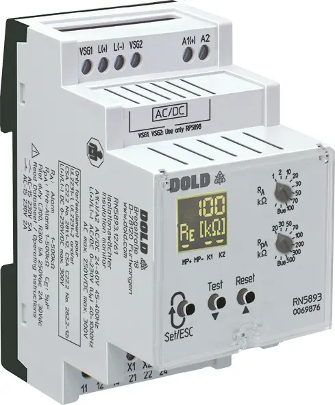 Produktfoto 1 von Dold RN5893.12/61 AC/DC24-60V 1K-500K, Isolationswächter, P\n: 0069876