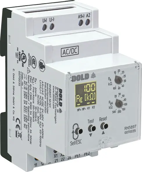 Produktfoto 1 von Dold RN5897.12/61 DC12-24V 15K-100K, Isolationswächter, P\n: 0070034