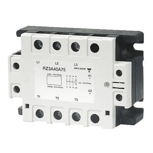 Produktfoto 1 von Carlo Gavazzi RZ3A40D40, SSR 3-POLIG ZS 24-440V 40A 4-32VDC