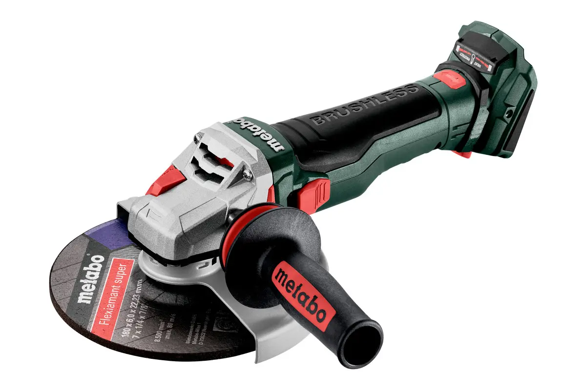 Produktfoto 1 von Metabo 601735840, Akku-Winkelschleifer WB 18 LTX BL 15-180 Quick Solo in metaBOX 165 L