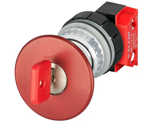 Produktfoto 1 von New Elfin 030PFFBAFC Pilzdrucktaster Ø 60, rastend, rot
