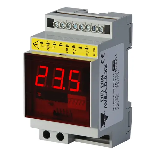 Produktfoto 1 von Carlo Gavazzi DI3DINAV6DD0XX, DI 3 DIN AV6.D.D.0.XX