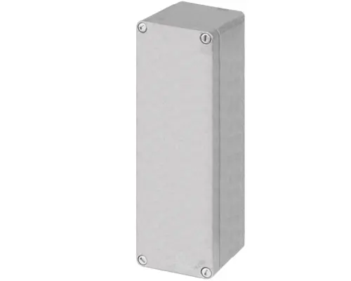 Produktfoto 1 von New Elfin 040C0826-8N, Bedienpult-Gehäuse Aluminium M10 85x260x85, unlackiert, ungebohrt, ohne Kabeleingang