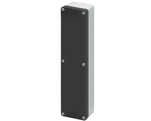 Produktfoto 1 von New Elfin 040C0836-8, Bedienpult-Gehäuse Aluminium M10 85x360x85, ungebohrt, ohne Kabeleingang
